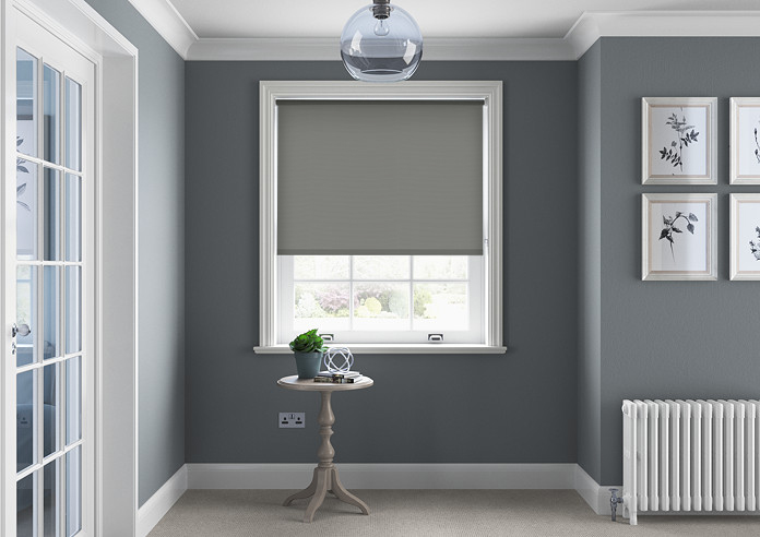 Palermo (Blackout), Graphite - Motorised Roller Blind - Image 5